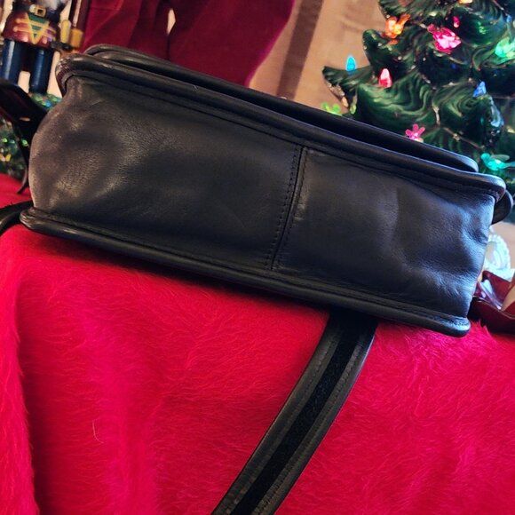 Vtg Coach Blk Rambler's Legacy Bag 9061 | Made in USA | Iconic Heritage Classic - Picture 13 of 15